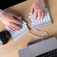 R-Go Tools R-Go Split Break klaviatuur Kontor Bluetooth QWERTY Briti inglise keel Valge – pilt 19