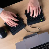 R-Go Tools R-Go Split Break klaviatuur Kontor Bluetooth QWERTY Briti inglise keel Must – pilt 16