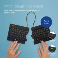 R-Go Tools R-Go Split Break klaviatuur Kontor Bluetooth QWERTY Briti inglise keel Must – pilt 24