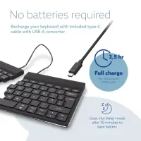 R-Go Tools R-Go Split Break klaviatuur Kontor Bluetooth QWERTY Briti inglise keel Must – pilt 25