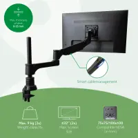 R-Go Tools RGOVLCA4TWSI monitori kinnitus ja alus 81,3 cm (32") Laud Must – pilt 19