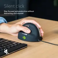 R-Go Tools RGOHELELA hiir Kontor Vasakpoolne USB tüüp A Optiline 2400 DPI – pilt 15