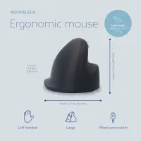 R-Go Tools RGOHELELA hiir Kontor Vasakpoolne USB tüüp A Optiline 2400 DPI – pilt 16