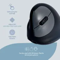 R-Go Tools RGOHEWLL hiir Mängimine Vasakpoolne Bluetooth Optiline 2400 DPI – pilt 7
