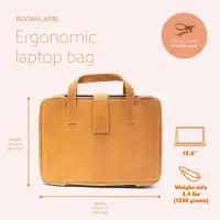 R-Go Tools RGOAVLAPBR sülearvutikott 39,6 cm (15.6") Portfell Pruun – pilt 14