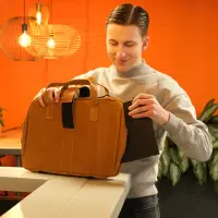R-Go Tools RGOAVLAPBR sülearvutikott 39,6 cm (15.6") Portfell Pruun – pilt 25
