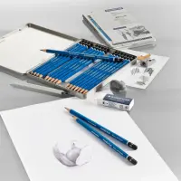 Harilik pliiats STAEDTLER Mars Lumograph 4H kummita