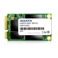 ADATA SP310 128 GB, SSD form factor mSATA, SSD interface mSATA, Write speed 200 MB/s, Read speed 540 MB/s