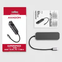 AXAGON SuperSpeed USB-C COMBO 6in1 Hub | HMC-6GL – pilt 12