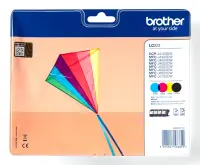 Brother LC-223VALBP tindikassett 4 tk Originaal Must, Tsüaan, Magenta, Kollane