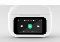 HEADSET BLUETOOTH/WHITE TWS-LCD-ANC-01-W GEMBIRD