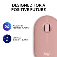 MOUSE USB OPTICAL WRL M350S/ROSE 910-007014 LOGITECH – pilt 16