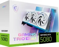 MSI GAMING GEFORCE RTX 5080 16G TRIO OC WHITE graafikakaart NVIDIA 16 GB GDDR7