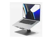 Hyper Desk Mount | HyperSpace Ergonomic Adjustable Laptop Stand | Height adjustment | 16 " | Gray