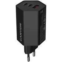 CANYON charger HEXAGON 65 GaN 65W 2xPD 1xQC EU Black