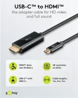 Goobay USB-C to HDMI Cable 4K at 60 Hz, 1 m | 75696 – pilt 7