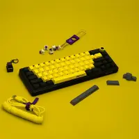 LORGAR KBP70MW, Wireless 65% Mechanical Gaming Keyboard Pro, Black/yellow, EN layout – pilt 11