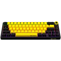 LORGAR KBP70MW, Wireless 65% Mechanical Gaming Keyboard Pro, Black/yellow, EN layout – pilt 13