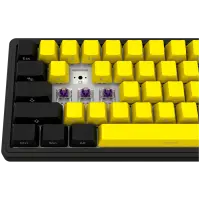 LORGAR KBP70MW, Wireless 65% Mechanical Gaming Keyboard Pro, Black/yellow, EN layout – pilt 14