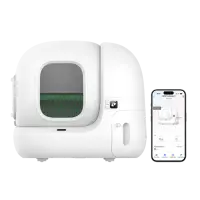 PETKIT | PURA MAX 2 Self-Cleaning Cat Litter, Green + Magnetic Cat Litter Remover for Tofu Litter | P99022