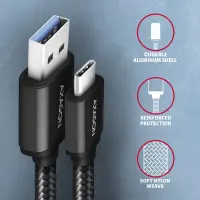 Axagon BUCM3-AM15AB USB-kaabel USB 3.2 Gen 1 (3.1 Gen 1) 1,5 m USB C USB A 5 Gbit/s Must – pilt 12