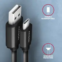AXAGON | Data and charging USB 2.0 cable, 0.6 m | BUCM-AM10TB | USB-A to USB-C – pilt 7