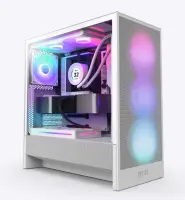Case|NZXT|H5 FLOW RGB 2024|MidiTower|Case product features Transparent panel|Not included|ATX|EATX|MicroATX|MiniITX|Colour White|CC-H52FW-R1