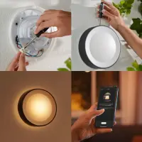 Philips Hue WCA Daylo Outdoor Wall Lantern, Black | 15 W | 2000-6500 Hue White Colour Ambiance – pilt 20
