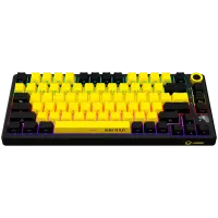 LORGAR KBP7075W, Wireless 75% Mechanical Gaming Keyboard Pro, Black/yellow, EN layout – pilt 11