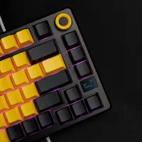 LORGAR KBP7075W, Wireless 75% Mechanical Gaming Keyboard Pro, Black/yellow, EN layout – pilt 14
