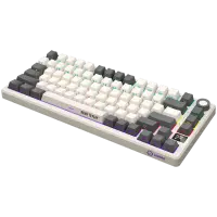 LORGAR KBP7075W, Wireless 75% Mechanical Gaming Keyboard Pro, Beige, EN layout