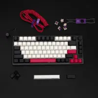 LORGAR KBP7075W, Wireless 75% Mechanical Gaming Keyboard Pro, Black/red, EN layout – pilt 2