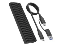 Raidsonic | M.2 NVMe and SATA SSD Enclosure via USB Type-C | IB-1808MCT-CU31 – pilt 6