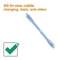 CLUB 3D USB4 type-C cable 4K60Hz 2m Blue – pilt 6