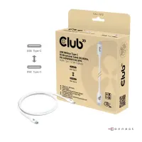 CLUB 3D USB Type-C 1.2m White Cable