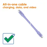 CLUB 3D USB4 type-C cable 4K60Hz 2m Prpl – pilt 12