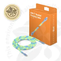 CLUB 3D USB Type-C Beaded cable 2m Blue