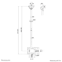 Neomounts CL35-340BL22 telerikinnitus 109,2 cm (43") Must