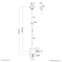 Neomounts CL35-340BL12 telerikinnitus 106,7 cm (42") Must – pilt 12