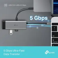 TP-Link UH5020C jaotur USB tüüp-C 5000 Mbit/s Hall – pilt 4