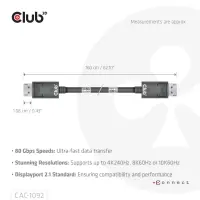 CLUB3D CAC-1092 DisplayPort-kaabel 1,6 m Must – pilt 14