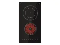CATA Hob | TD 3002 BK | Vitroceramic | Number of burners/cooking zones 2 | Touch | Timer | Black