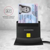 Axagon CRE-SM2 kiipkaardilugeja Hoonesisene USB USB 2.0 Must – pilt 7