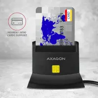 Axagon CRE-SM2 kiipkaardilugeja Hoonesisene USB USB 2.0 Must – pilt 10