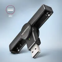 Axagon CRE-SMPA kiipkaardilugeja Hoonesisene USB USB 2.0 Must