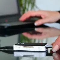 Axagon CRE-X1 kaardilugeja USB 2.0 Must, Valge – pilt 8