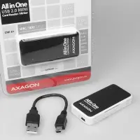 Axagon CRE-X1 kaardilugeja USB 2.0 Must, Valge – pilt 9