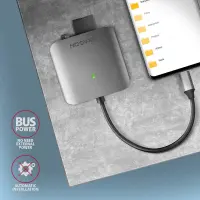 Axagon CRE-S3C kaardilugeja USB 3.2 Gen 1 (3.1 Gen 1) Type-C Hall