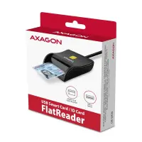 Axagon CRE-SM3N USB Smart card Flat kiipkaardilugeja Hoonesisene USB 2.0 Must – pilt 13
