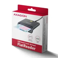 Axagon CRE-SM3T USB Smart card Flat kiipkaardilugeja Hoonesisene USB 2.0 Must – pilt 8